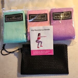 Colorful Hip Resistance Bands Set